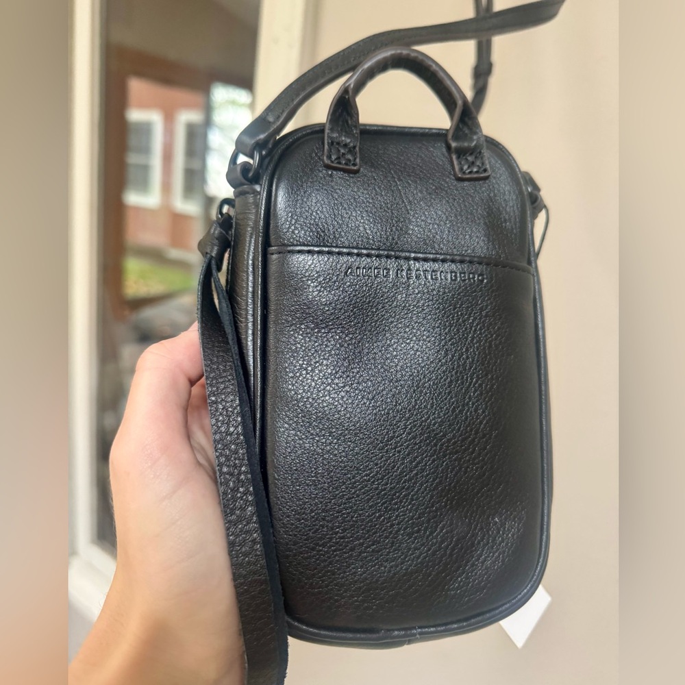 NEW Aimee Kestenberg Leather Black Crossbody Bag - Picture 7 of 10